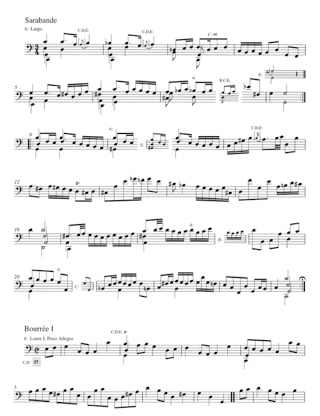 6 Suites pour Violoncelle Seul - BACH - Partition - Violoncelle