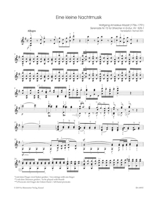 Eine Kleine Nachtmusik, Kv 525 - Violon Solo - MOZART - Partition