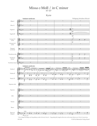Messe Kv 427 - MOZART - Partition - Grand format