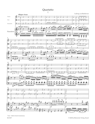 3 Quatuors, WoO 36 - BEETHOVEN - Partition - Quatuors