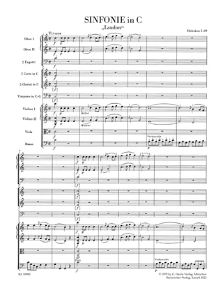 Symphonie N° 69 - Score - Joseph Haydn - Partition - Grand format