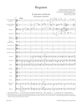 Requiem - Score - MOZART - Partition - Grand format