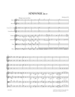 Symphonie n° 52 - Score - Joseph Haydn - Partition - Grand format