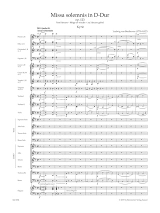 Missa Solemnis op. 123 - BEETHOVEN - Partition - Grand format