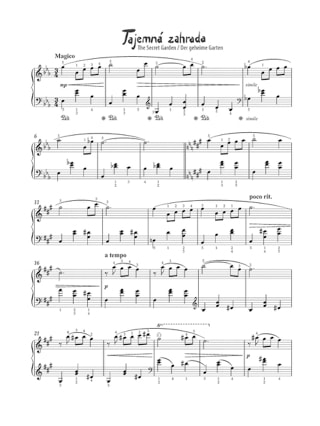 The Secret Garden - Jakub Metelka - Partition - Piano