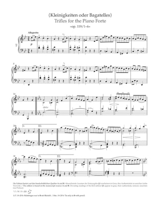 Sämtliche Bagatellen - BEETHOVEN - Partition - Piano
