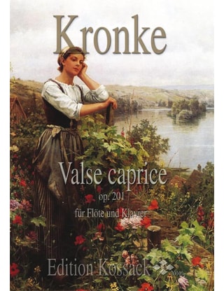 Valse Caprice Op.201 - Emil Kronke - Partition - Flûte traversière