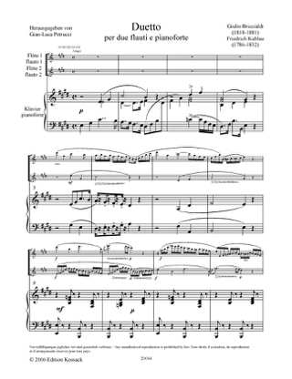 Duetto - Kuhlau Friedrich / Briccialdi Giulio - Partition - Trios