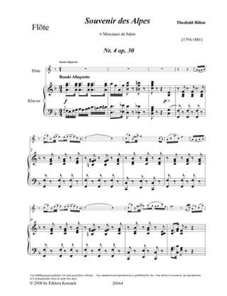 Souvenir des Alpes Volume 2 - Theobald Boehm - Partition