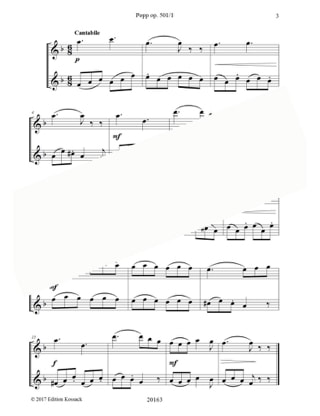 Duos faciles, op. 507 n° 1 - 2 Flûtes - Wilhelm Popp - Partition