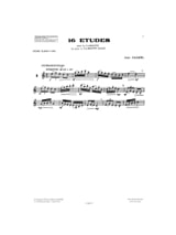 16 Etudes - Clarinette - Jean Calmel - Partition - Clarinette