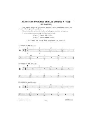 Ma 1ère Année de Contrebasse - Jean-Loup Dehant - Partition