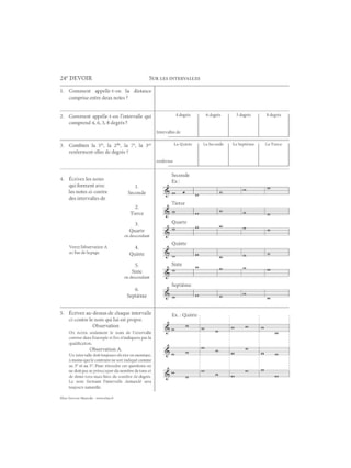 Devoirs de musique n° 1 - Edmond Mayeur