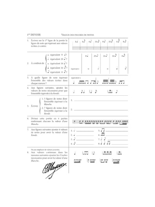 Devoirs de musique n° 3 - Edmond Mayeur