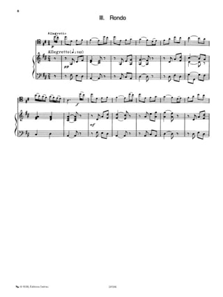 Concerto N° 2 en Ré Majeur - Jean-Baptiste Bréval - Partition