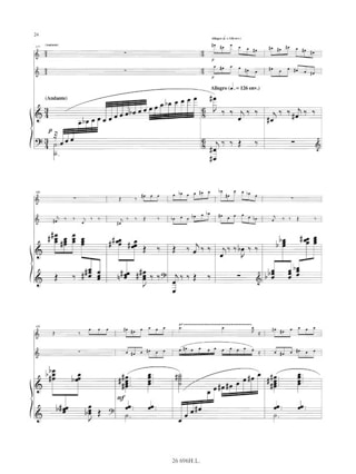 Trio - 2 Flûtes piano - Jean-Michel Damase - Partition - Trios
