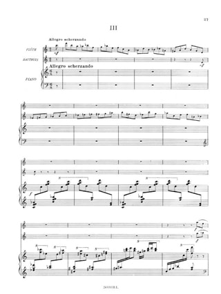 Trio - pour flûte, hautbois et piano - Jean-Michel Damase - Partition