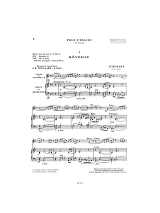 Pour L'église Vol.2 - Violon, Violoncelle, Orgue ou Piano - FEUILLARD