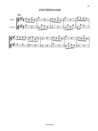 15 Pièces faciles - 2 Flûtes - MOZART - Partition - Flûte traversière