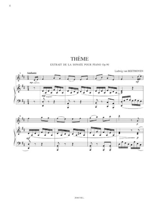 Thèmes classiques célèbres - Partition - Flûte traversière