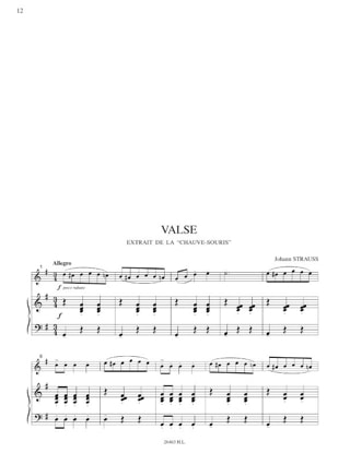 Thèmes classiques célèbres - Partition - Flûte traversière