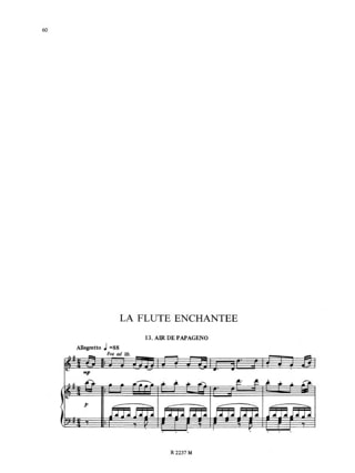 Airs d'opéras - Flûte ou clarinette ... piano - MOZART - Partition