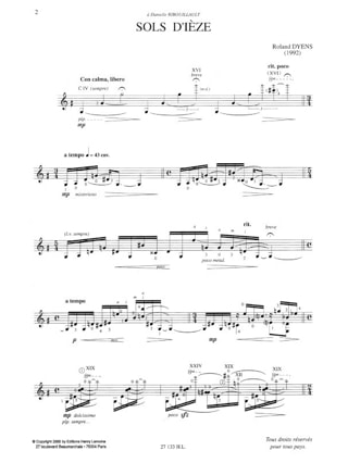 3 Pièces polyglottes - Roland Dyens - Partition - Guitare