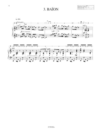 Les ilets - Bernard Andrès - Partition - Harpe