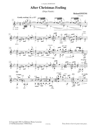After Christmas Feeling - Roland Dyens - Partition - Guitare