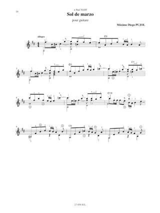 4 Piezas cristalinas - Maximo Diego Pujol - Partition - Guitare