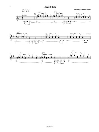 Autour du Jazz - TISSERAND - Partition - Guitare