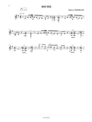 Autour du Jazz - TISSERAND - Partition - Guitare
