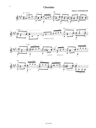 Suite latine en La - TISSERAND - Partition - Guitare