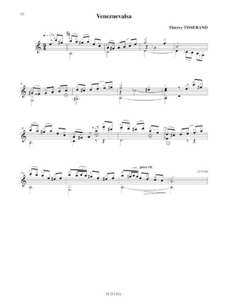 Suite latine en La - TISSERAND - Partition - Guitare