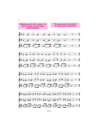Technique du pouce pour contrebasse - Charles Claisse - Partition