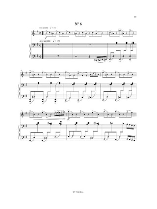 Tango-Etudes - Flûte piano - Astor Piazzolla - Partition