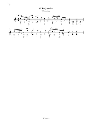 10 Etudes latino-américaines - Guitare - Sergio Arriagada - Partition