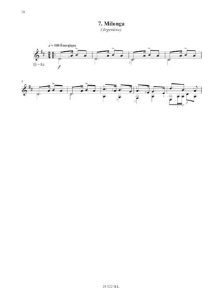 10 Etudes latino-américaines - Guitare - Sergio Arriagada - Partition