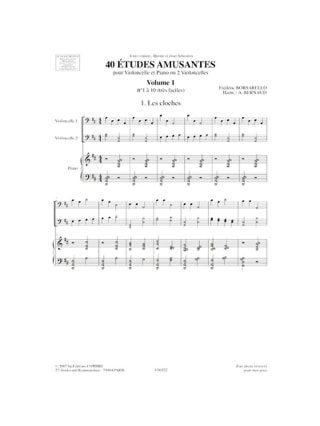 40 Etudes Amusantes Volume 1 - Frédéric Borsarello - Partition