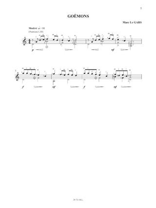 Paysages Celtiques pour Guitare Volume 2 - Marc Le Gars - Partition