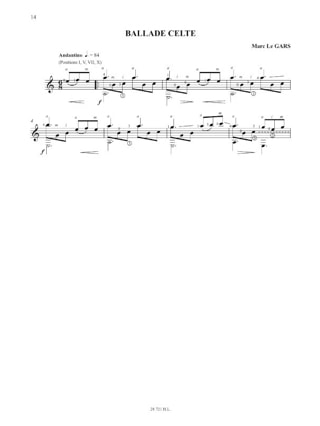 Paysages Celtiques pour Guitare Volume 2 - Marc Le Gars - Partition