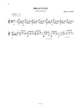 Paysages Celtiques pour Guitare Volume 2 - Marc Le Gars - Partition