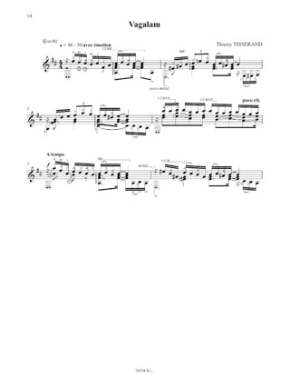 Danses et Nostalgies - TISSERAND - Partition - Guitare