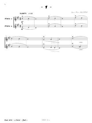 Duet Hits pour 2 Violons - Jean-Marc Allerme - Partition - Violon