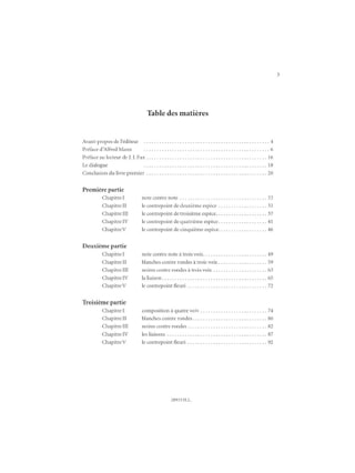 Gradus Ad Parnassum - Traité de Contrepoint - Johann Joseph Fux