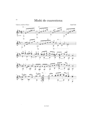 4 Pièces - 3 pays - Juan Falu - Partition - Guitare