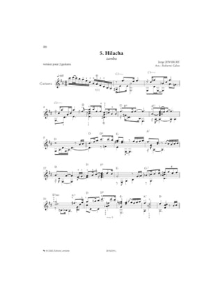 4 Pièces du Folklore Argentin - Jorge Jewsbury - Partition - Guitare