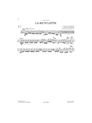 Chansons Françaises Volume 1 - Roland Dyens - Partition - Guitare