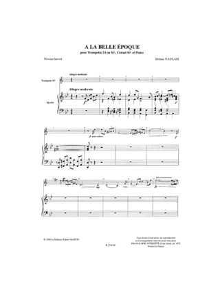 A la Belle Epoque - Jérôme Naulais - Partition - Trompette