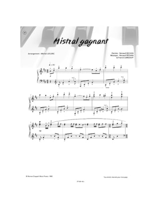 Piano Solo N° 4 - 9 pièces spécialement adaptées pour piano - RENAUD